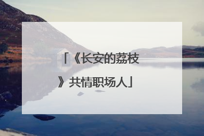 《长安的荔枝》共情职场人