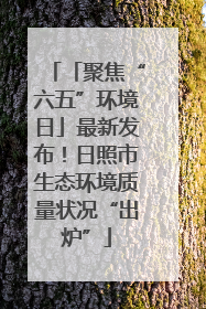 「聚焦“六五”环境日」最新发布！日照市生态环境质量状况“出炉”
