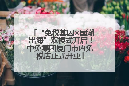 “免税基因×国潮出海”双模式开启！中免集团厦门市内免税店正式开业