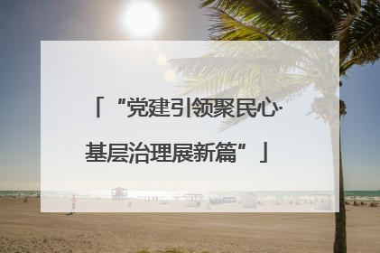 “党建引领聚民心·基层治理展新篇”