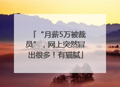 “月薪5万被裁员”，网上突然冒出很多！有猫腻