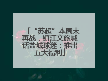 “苏超”本周末再战，镇江文旅喊话盐城球迷：推出五大福利