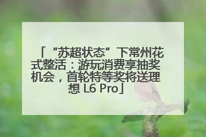 “苏超状态”下常州花式整活：游玩消费享抽奖机会，首轮特等奖将送理想 L6 Pro