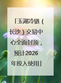 玉湖冷链（长沙）交易中心全面封顶，预计2026年投入使用