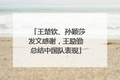 王楚钦、孙颖莎发文感谢，王励勤总结中国队表现