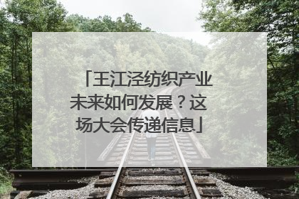 王江泾纺织产业未来如何发展？这场大会传递信息
