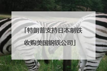 特朗普支持日本制铁收购美国钢铁公司