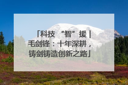 科技 “智”援｜毛剑锋：十年深耕，铸剑铸造创新之路