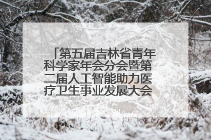 第五届吉林省青年科学家年会分会暨第二届人工智能助力医疗卫生事业发展大会在长春召开