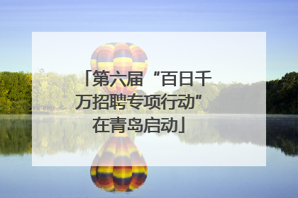 第六届“百日千万招聘专项行动”在青岛启动