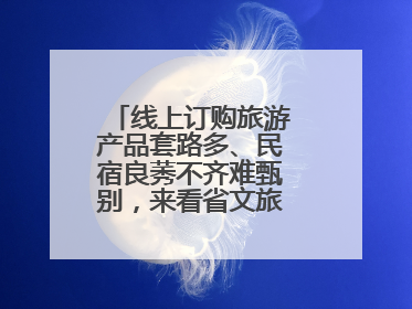线上订购旅游产品套路多、民宿良莠不齐难甄别，来看省文旅厅如何回应？