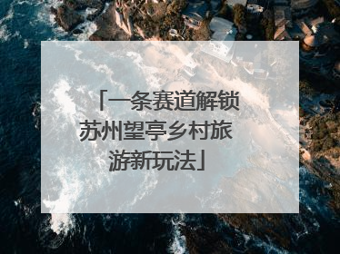 一条赛道解锁苏州望亭乡村旅游新玩法