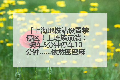 上海地铁站设置禁停区！上班族崩溃：骑车5分钟停车10分钟……依然密密麻麻无从下脚？