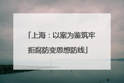 上海：以案为鉴筑牢拒腐防变思想防线