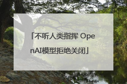不听人类指挥 OpenAI模型拒绝关闭