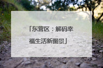 东营区：解码幸福生活新图景