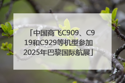 中国商飞C909、C919和C929等机型参加2025年巴黎国际航展