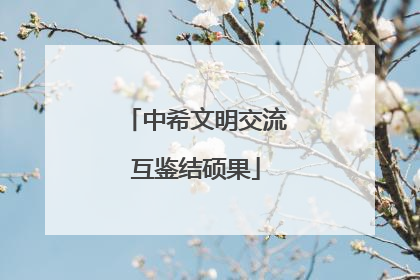 中希文明交流互鉴结硕果