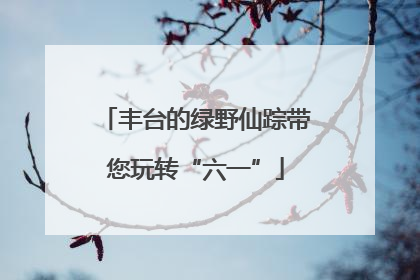 丰台的绿野仙踪带您玩转“六一”