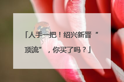 人手一把！绍兴新晋“顶流”，你买了吗？