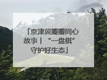 京津冀瓣瓣同心故事丨“一盘棋”守护好生态