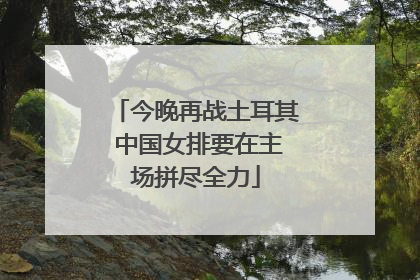 今晚再战土耳其 中国女排要在主场拼尽全力