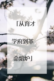 从育才学府到革命熔炉