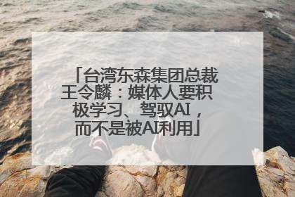 台湾东森集团总裁王令麟：媒体人要积极学习、驾驭AI，而不是被AI利用