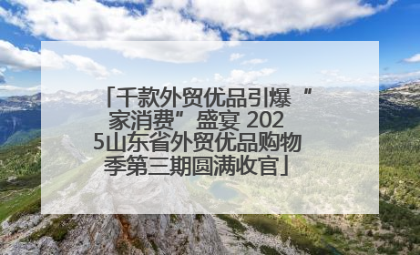 千款外贸优品引爆“家消费”盛宴 2025山东省外贸优品购物季第三期圆满收官