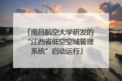 南昌航空大学研发的“江西省低空空域管理系统”启动运行