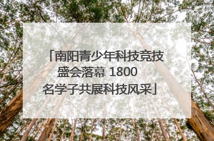 南阳青少年科技竞技盛会落幕 1800 名学子共展科技风采