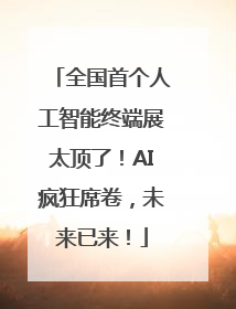 全国首个人工智能终端展太顶了!AI疯狂席卷,未来已来!