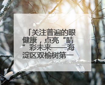 关注普遍的眼健康，点亮“睛”彩未来——海淀区双榆树第一小学全国爱眼日宣传教育活动