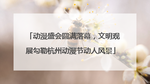 动漫盛会圆满落幕，文明观展勾勒杭州动漫节动人风景