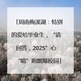 周南梅溪湖：特别的爱给毕业生，“请回答，2025”心“晴”跑燃爆校园