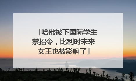 哈佛被下国际学生禁招令，比利时未来女王也被影响了