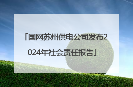 国网苏州供电公司发布2024年社会责任报告