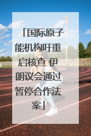 国际原子能机构吁重启核查 伊朗议会通过暂停合作法案