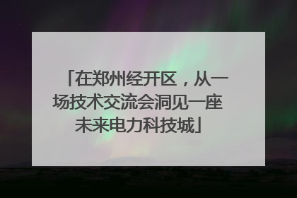 在郑州经开区，从一场技术交流会洞见一座未来电力科技城