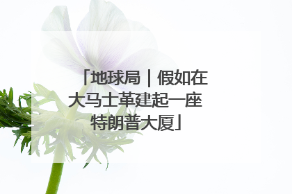 地球局｜假如在大马士革建起一座特朗普大厦