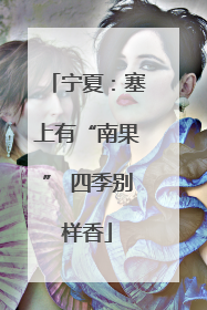 宁夏：塞上有“南果” 四季别样香