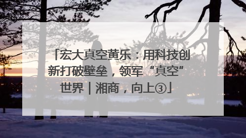 宏大真空黄乐：用科技创新打破壁垒，领军“真空”世界｜湘商，向上③