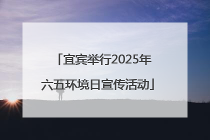宜宾举行2025年六五环境日宣传活动