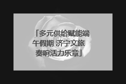 多元供给赋能端午假期 济宁文旅奏响活力乐章
