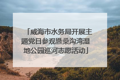 威海市水务局开展主题党日参观暨桑沟湾湿地公园巡河志愿活动