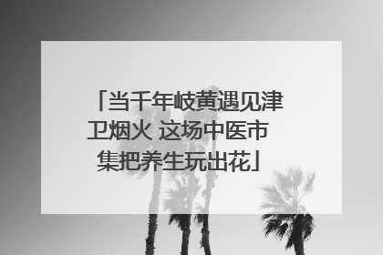 当千年岐黄遇见津卫烟火 这场中医市集把养生玩出花
