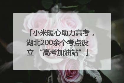 小米暖心助力高考，湖北200余个考点设立 “高考加油站”