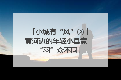 小城有“风”②丨黄河边的年轻小县竟“羽”众不同