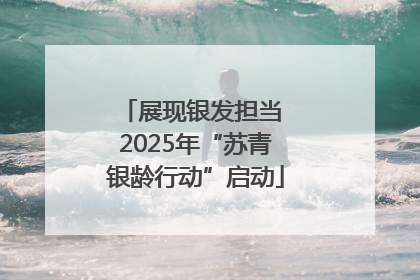 展现银发担当 2025年“苏青银龄行动”启动