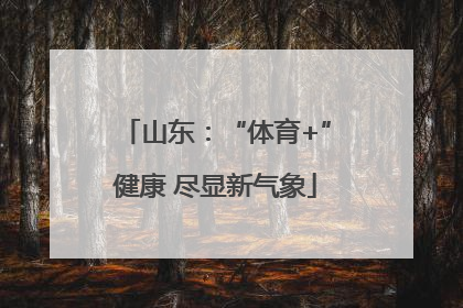 山东：“体育+”健康 尽显新气象